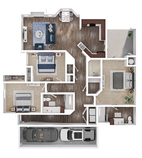 C2 Floorplan at Cambria Apartments in Gilbert Arizona